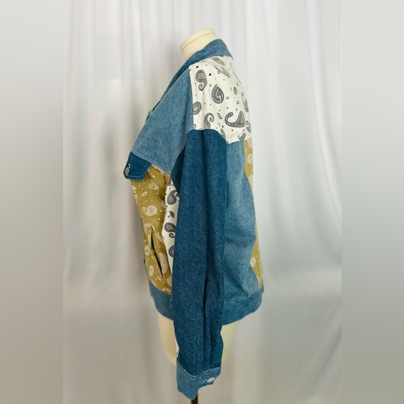 Signature8 Paisley Patchwork Denim Jacket (682) - Picture 6 of 15